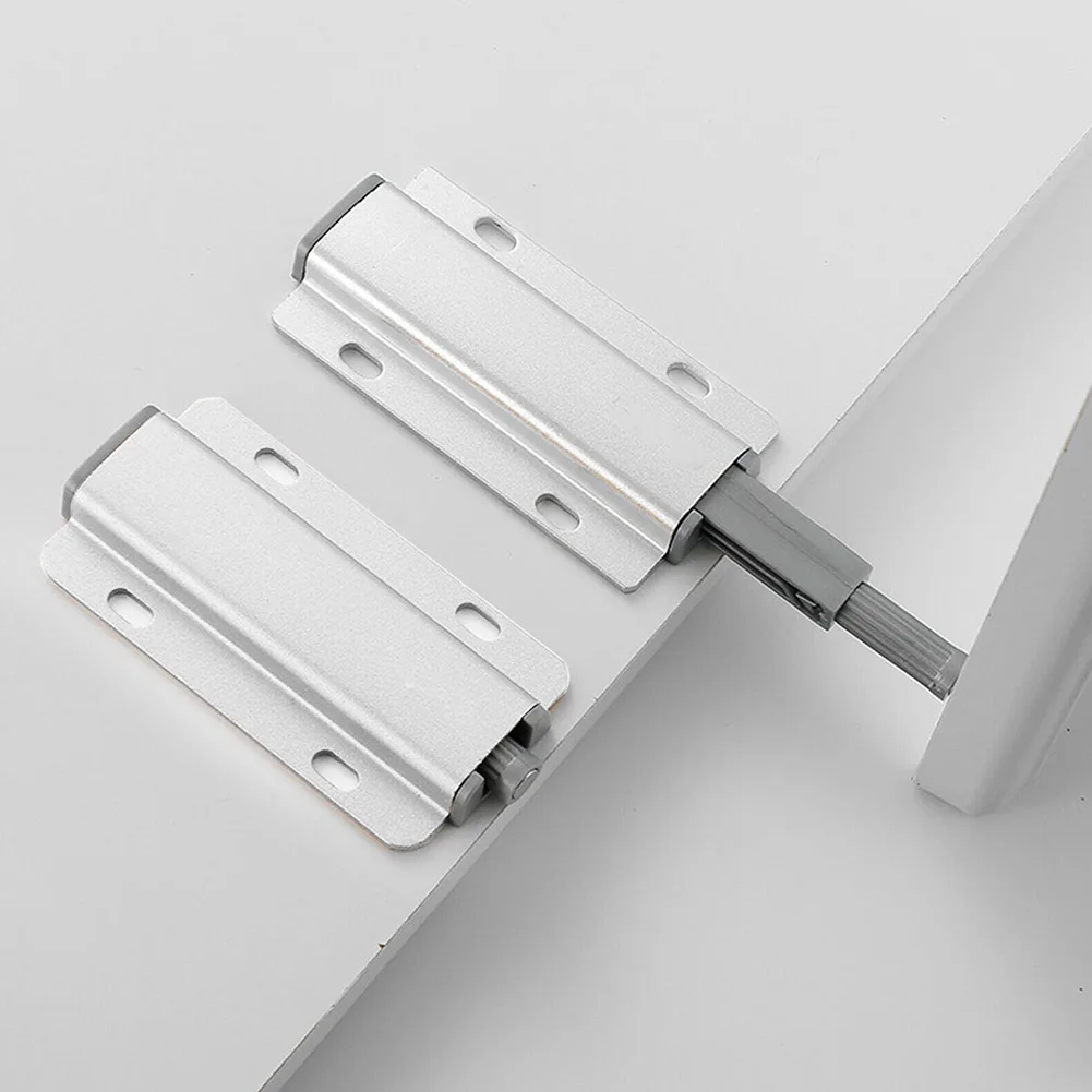 

New Door Lock Latch Heavy Duty Metal Push To Open Catch Kitchen Bathroom Door Slide Bolt Wardrobe Cabinet Home Hardware