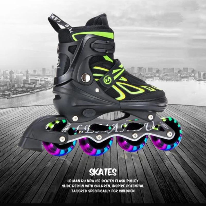 Roller Skates  In-line Skaters Rollerblading All suits the 5-10 Kids and  Man and Woman  adults  Outdoor  Sneakers