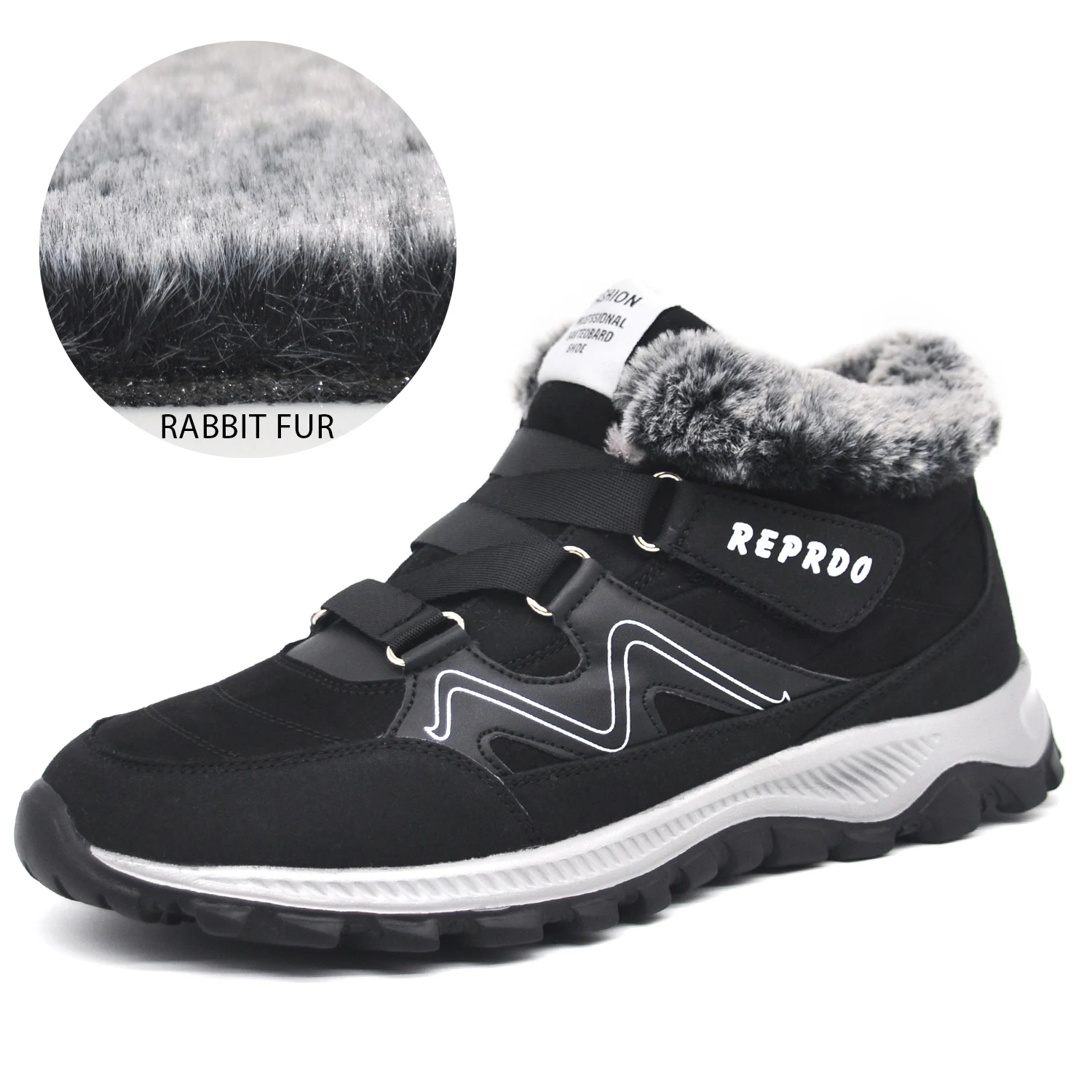 

Men Winter Snow Boots Warm Comfortable Outdoor with Fur Casual Boots 2023 Winter Male New Fashion Sneakers Men Boots Shoes