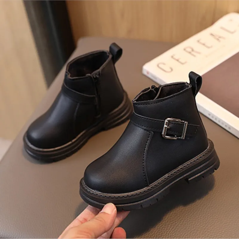 

CUZULLAA Children Boots 1-6 Years Kids Ankle Boots Baby Boys Short Boots Autumn Winter Girls Soft Sole Outdoor Casual Shoes