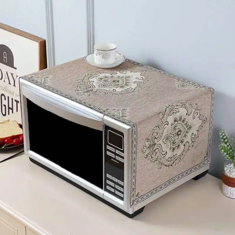 

Microwave oven cover towel Europe type microwave oven cover dust cover oil universal cover