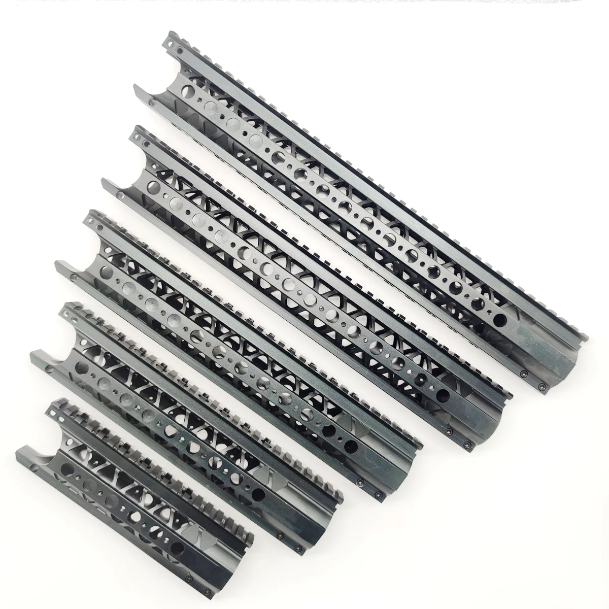 

7 10 12 13.5 15 inch tactical ar15 .223 5.56 handguard Free Float Super Slim ar 15 Handguard Quad steel barrel Nut for AR15