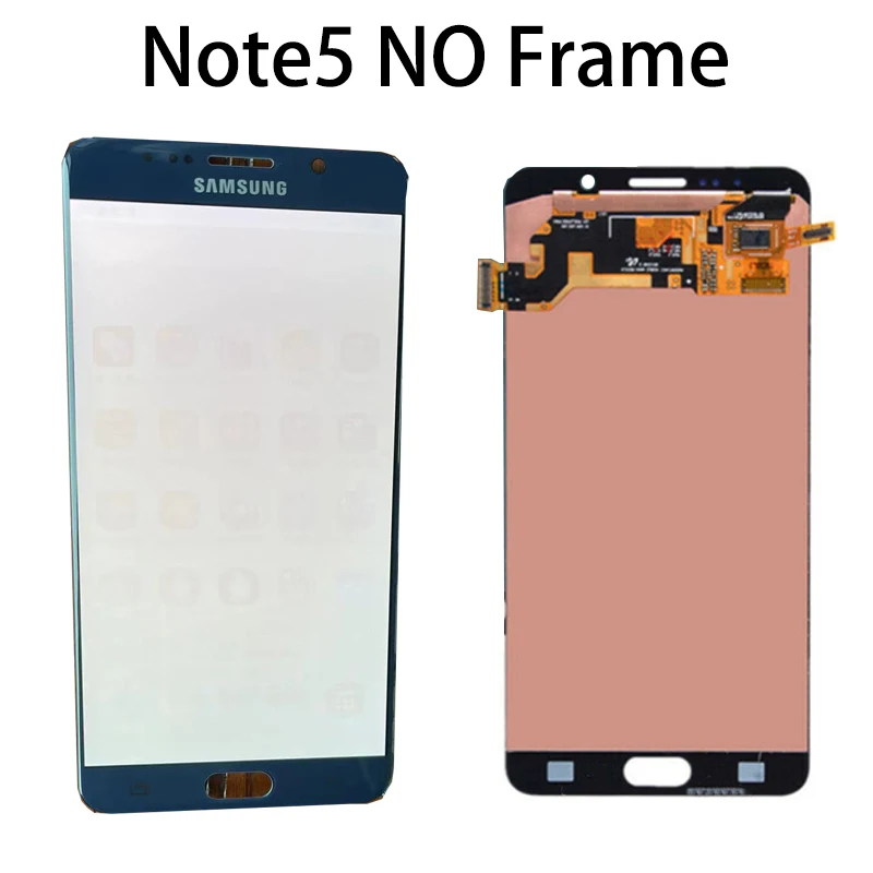 Оригинальный ЖК-дисплей Note5 Amoled для SAMSUNG Galaxy Note 5 N920 N920F N920A N920C дисплей с сенсорным