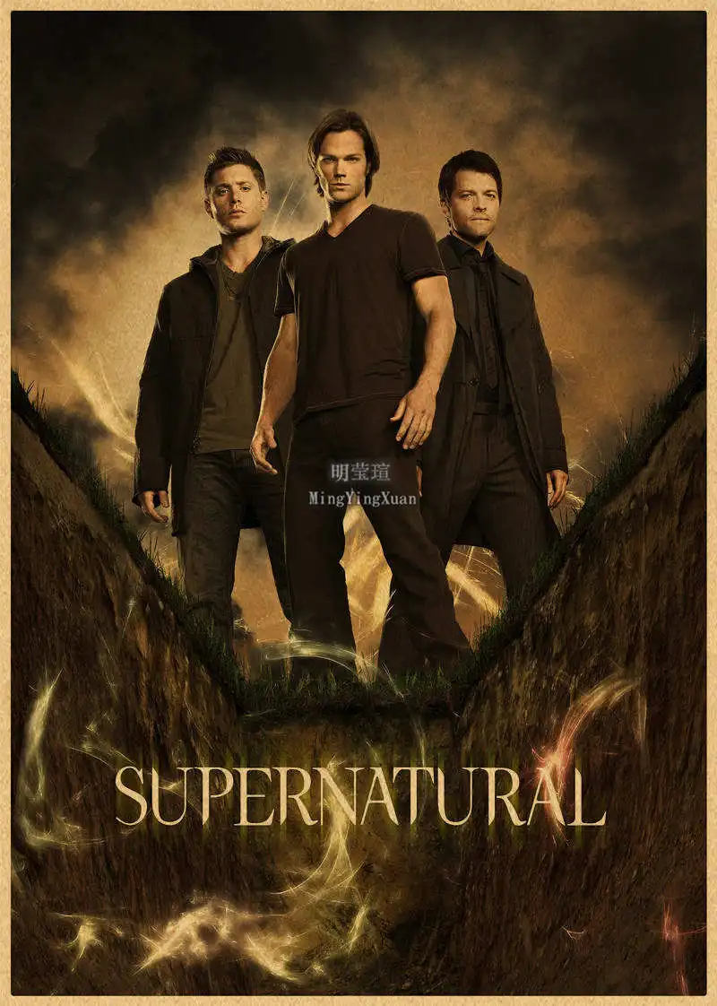 

Серия «Сверхъестественное» из фильма, плакат на скандинавскую тему, крафт-клуб, барная бумага, винтажный постер, настенная художественная живопись, наклейки для спальни и учебы