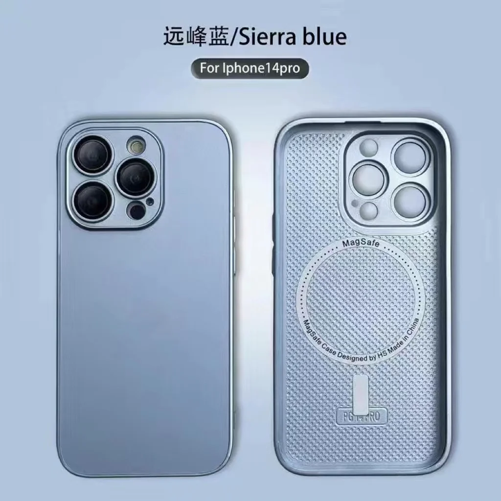 

Чехол для телефона ProMax 1 шт./для IPhone 14, полноразмерный с пленкой для объектива, магнитный матовый стеклянный чехол AG Magsafe 13 12 11, встроенный Маг...