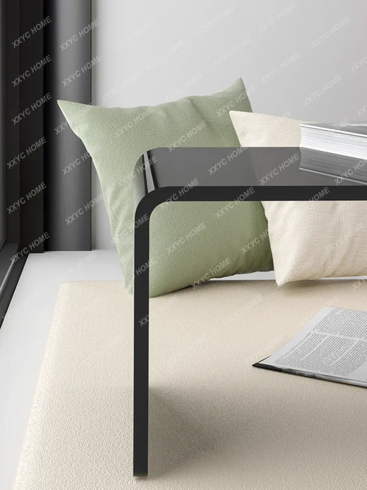 эркер небольшой столик акриловый простой прозрачный кофейный кровать для