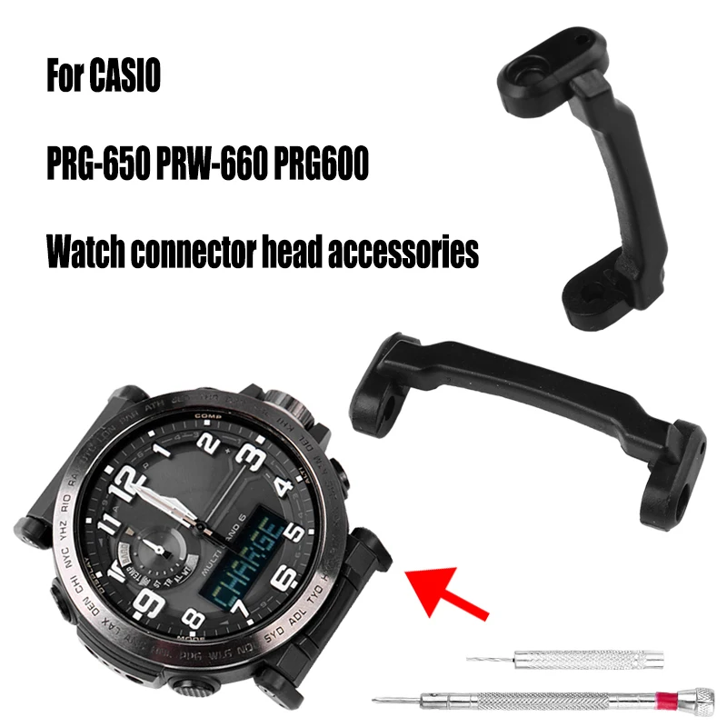 

Refit Watch band For PROTREK C-asio PRG-650 PRW-6600 PRG600 Plastic Cement Connector Watch Strap Refit Accessories Black Tools