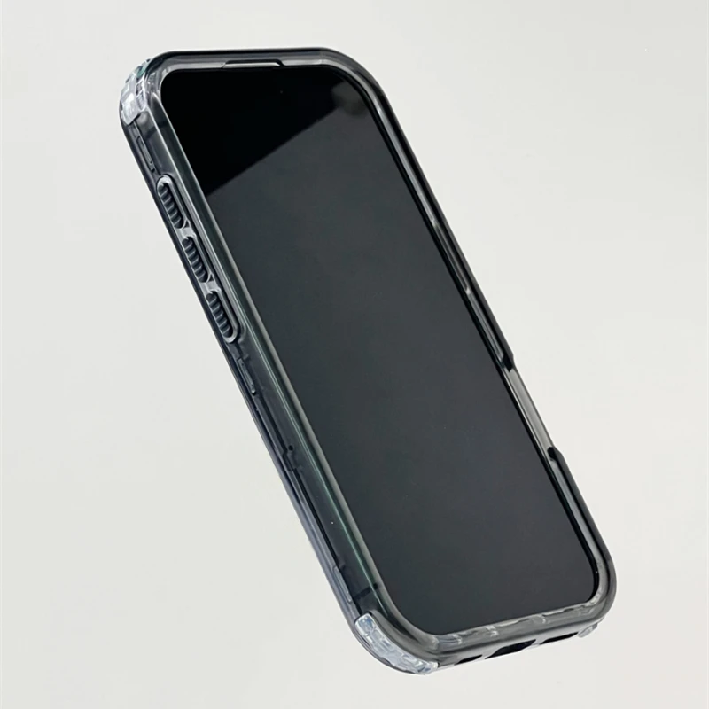 Неоновый цветной бампер прозрачный кристалл чехол MagSafe для телефона iPhone 16 pro max 15 14