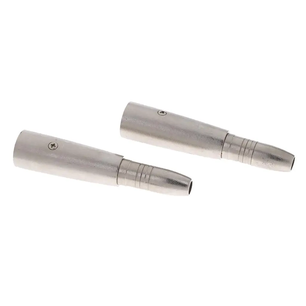 

2pc - XLR 3-Pin Male to 1/4' 6.35mm Mono Female Jack Audio Cable Mic Adapter