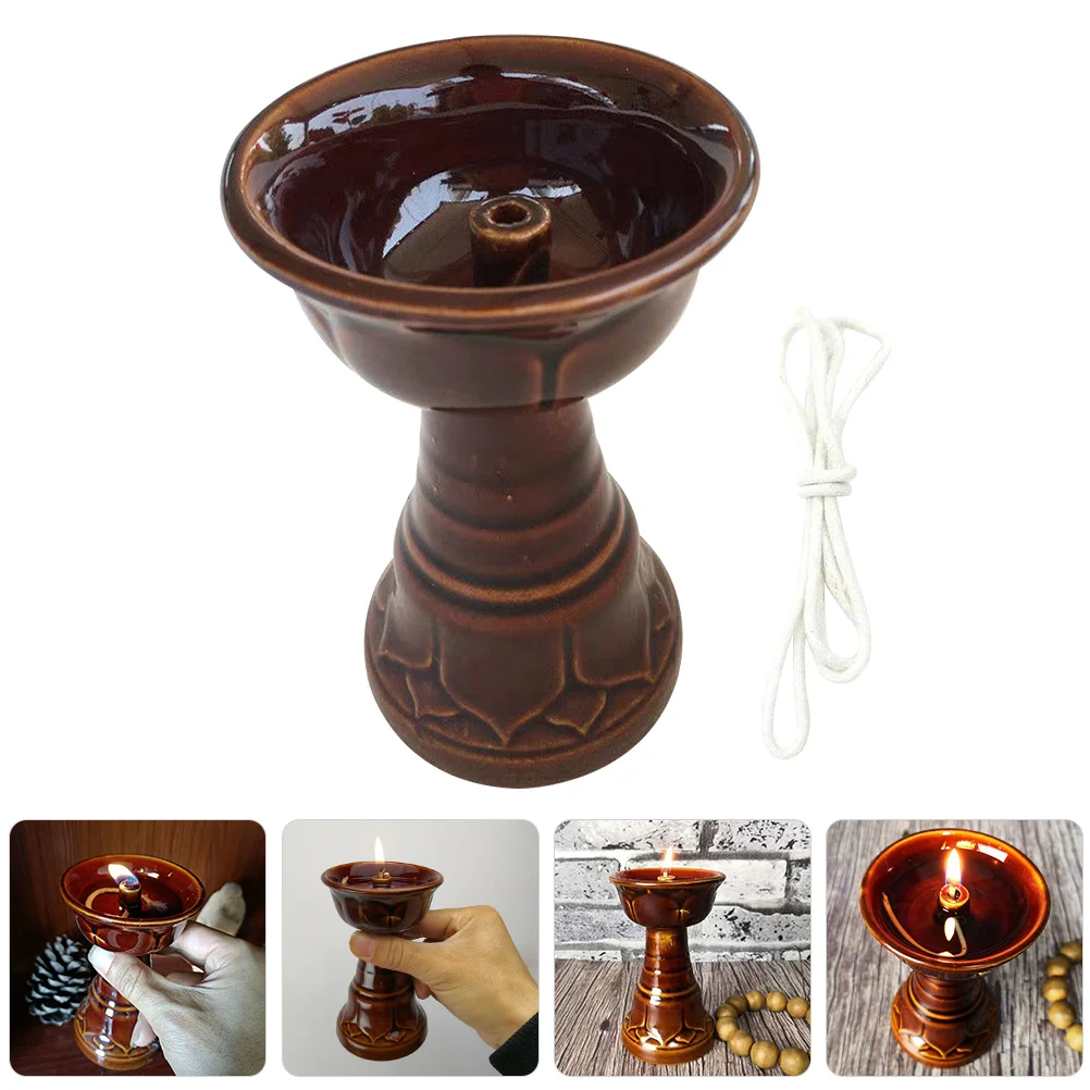 

Emergency Kerosene Lamp Kerosene Lantern Oil Lamp Oil Lantern Wick for Temple