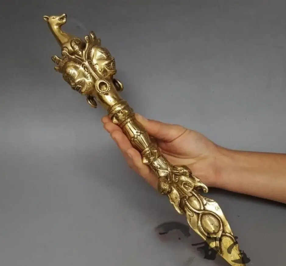 

Волшебная посуда из чистой меди, украшения, голова лошади, король мин, искусственная кожа, ПОДЧИНЕННЫЙ демонам пестик, городской дом, защища...