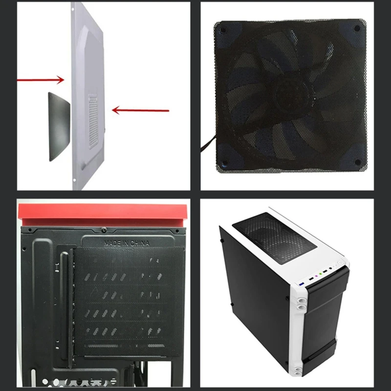 

R2LB 50 x 100cm Dust Filter for Computer Cooler Fan, PC Fan Dust Mesh PC Cooler Filter Dustproof PVC Cover Computer Fan Mesh