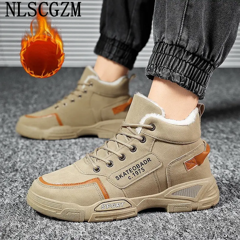 

Stivali Snow Boots Men Winter Shoes for Men Casuales Ankle Boots Black Boots Casual Shoes for Men Werkschoenen Chaussure Homme