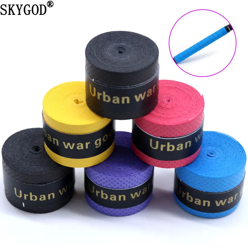 

1/5/10Pcs Multicolor 110cm Hand Gel Antiperspirant with Non-slip Wrap Strap Fishing Rod Badminton Racket Handle Wrap