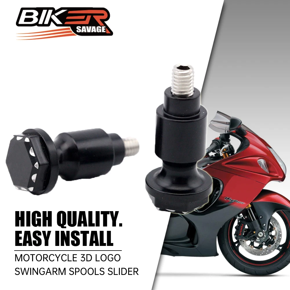 

For SUZUKI GSX1300R HAYABUSA 1999-2022 Swing Arm Spools Screws Sliders Swingarm Motorcycle Support Roue Accessories With LOGO