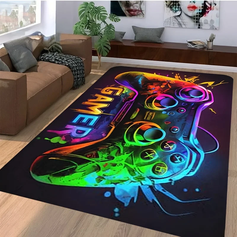 1 шт. игровой коврик для консоли удобный фланелевый напольный машинной стирки