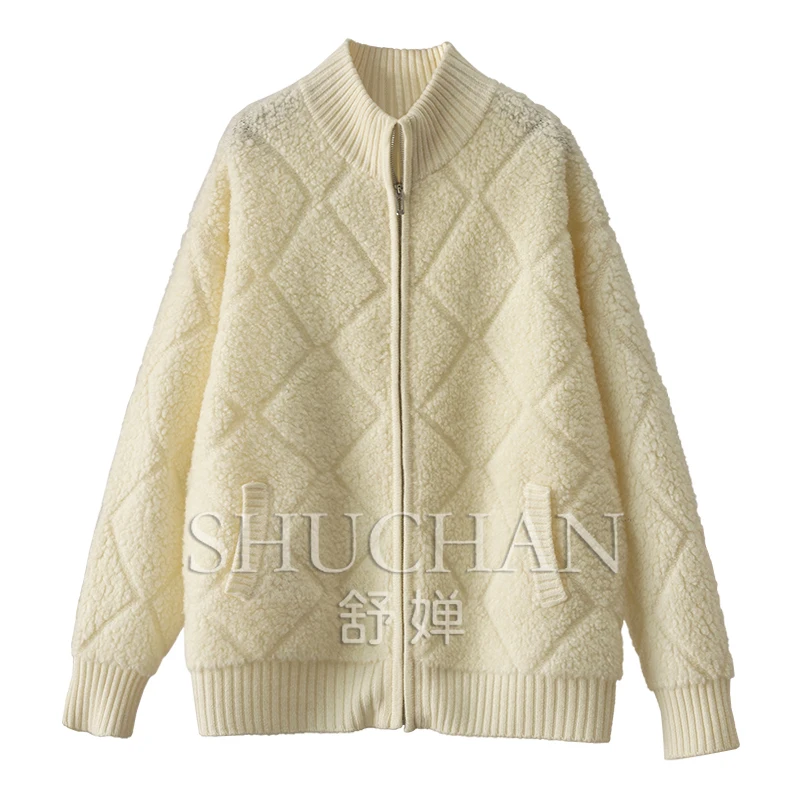 Флисовый толстый шерстяной свитер 100 куртка-кардиган на молнии женский кардиган