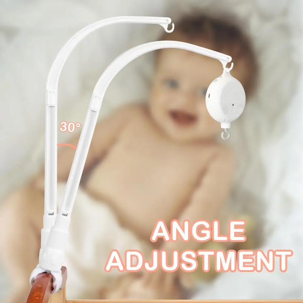 

Baby Rattles 35 Songs Rotary Baby Mobile Crib Bed Bell Toy Battery Operated Music Box Bell Crib Electric Infant Holder Toys