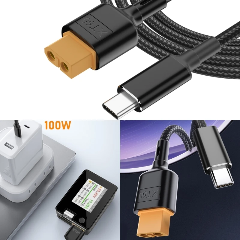 

Safely and Efficiently Type C to XT60 Charging Cable XT60 Charging Adapter Cable XT60 Charging Accessories 0.5m/1m Drop Shipping