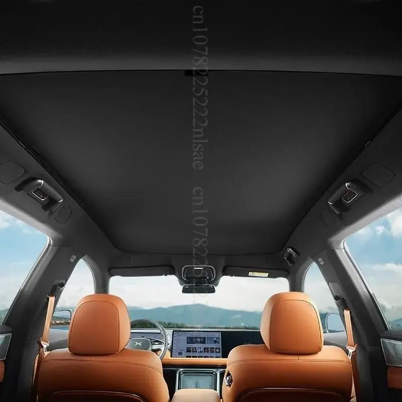 Фото Для Xpeng G6 G9 2024 2025 2026 Автомобильный зажим Солнцезащитные козырьки Стеклянная крыша Солнцезащитный козырек Передний задний люк Мансардный свет Солнцезащитный козырек Аксессуары для штор №2