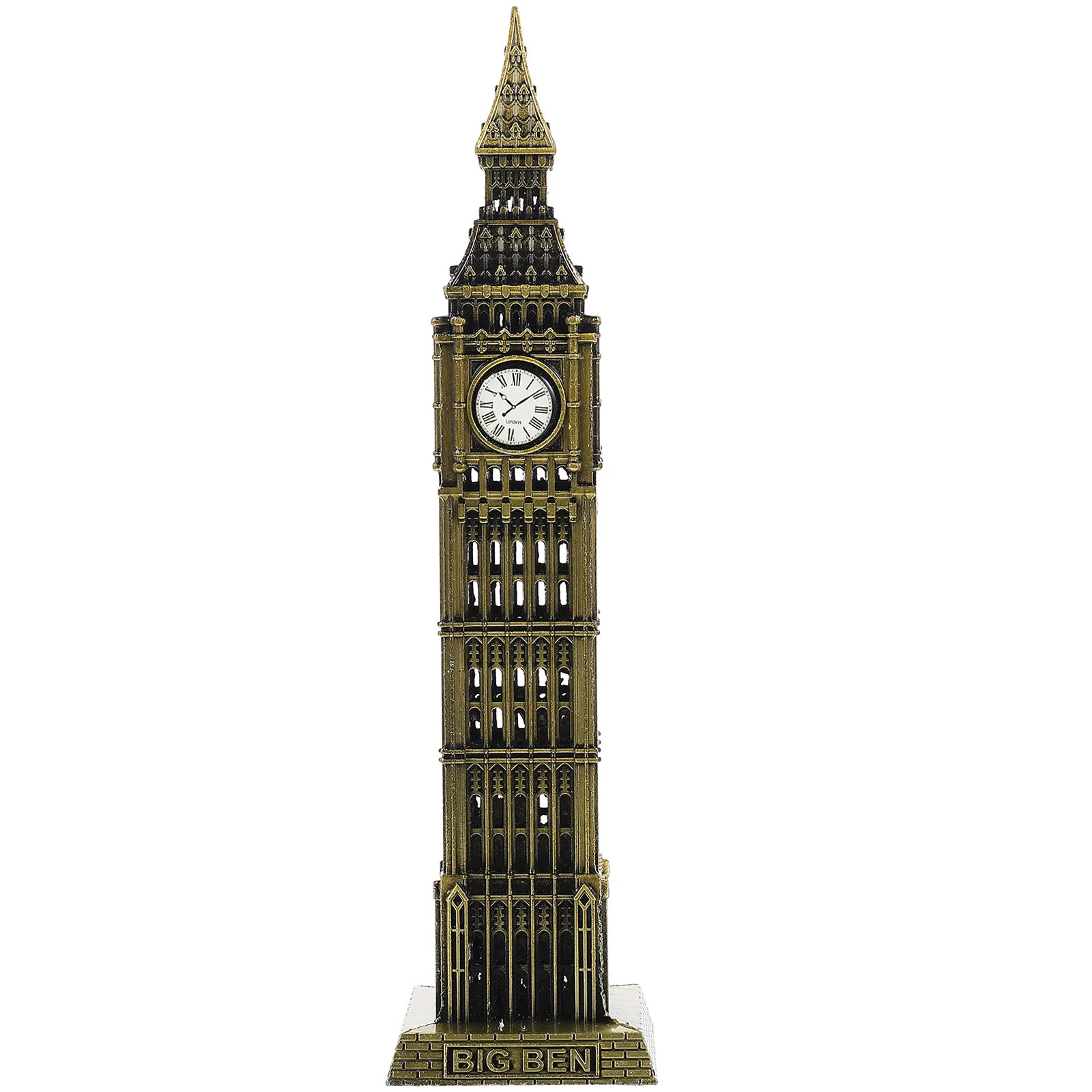 

Big Ben Model Resin Architectural Decorative Building Sculptures Retro Alarm Clock Vintage Table Blocks