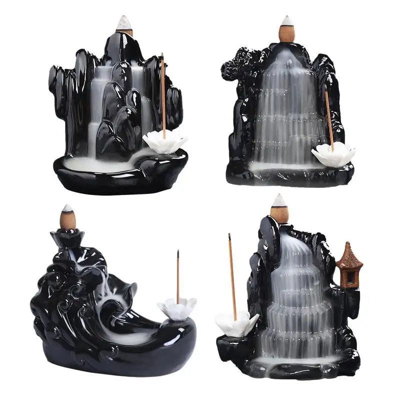 

Creative Waterfall Incense Stick Holder Home Decoration Ceramic Censer Backflow Incense Burner Use In The Home Office Teahouse