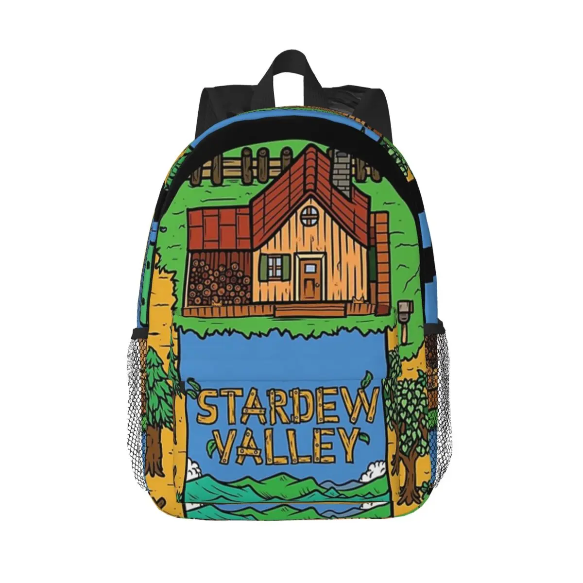 

Star Patchwork Backpacks Boys Girls Bookbag Cartoon Students School Bags Travel Rucksack Shoulder Bag Large Capacity