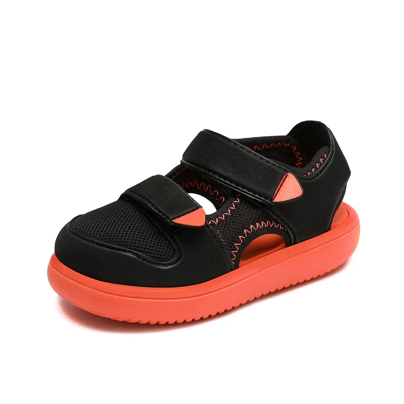 

Kids Sandals Non-slip Wear-resistant Breathable Cutout Children's Sandals Boys Girls Air Shoes Teen Mesh Sports Sandals Summer