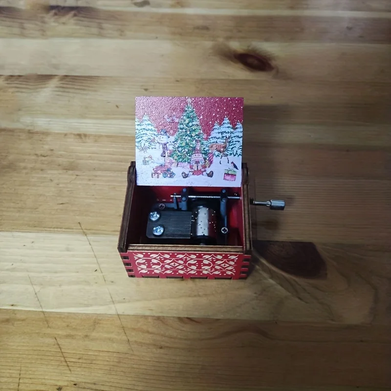 

Деревянная музыкальная шкатулка Merry Christmas