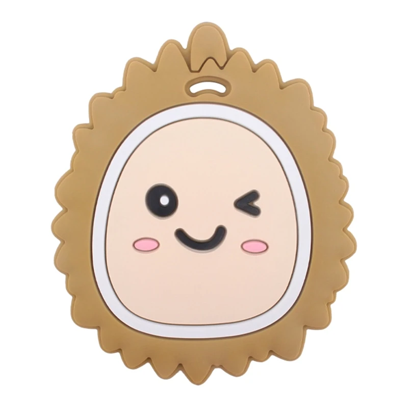 

Cartoon Durian Silicone Beads Teether Baby Molar Toys DIY Pacifier Chain Jewelry