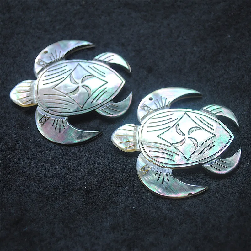 3 шт. подвески из Натуральной Черной ракушки в форме черепахи 48x45 мм резьба цветы перламутр горячая распродажа бесплатная доставка