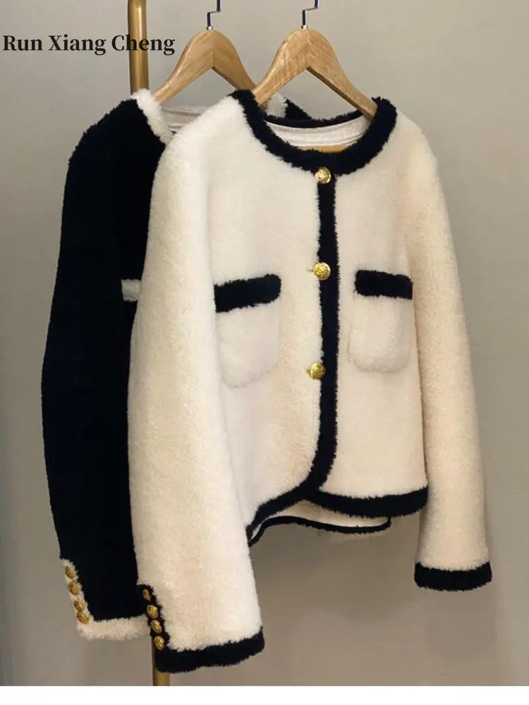 Winter Women's Coats 2023 New Luxury Designer Fur Coat Integrated Short Fur Women's Faux Fur Lamb Fleece Thermal Short Coats