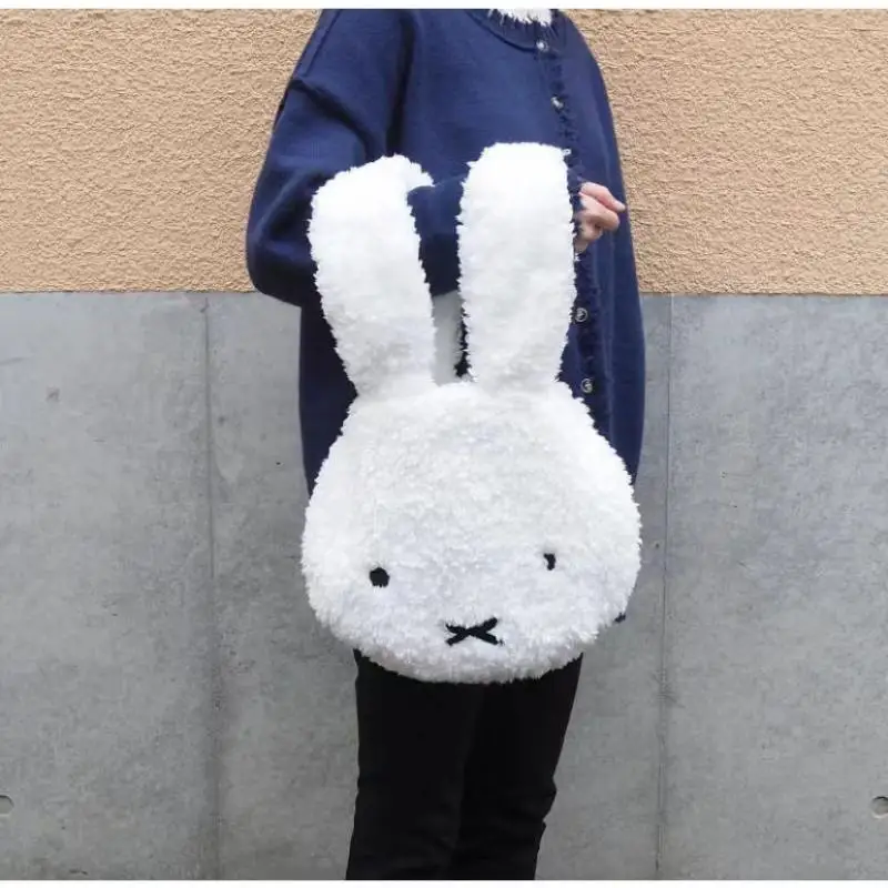 

Miffy Kawaii Rabbit Cartoon Personalized Plush Bag New 2022 Modern Stylish Girl Sense of Design Large Capacity Handbag
