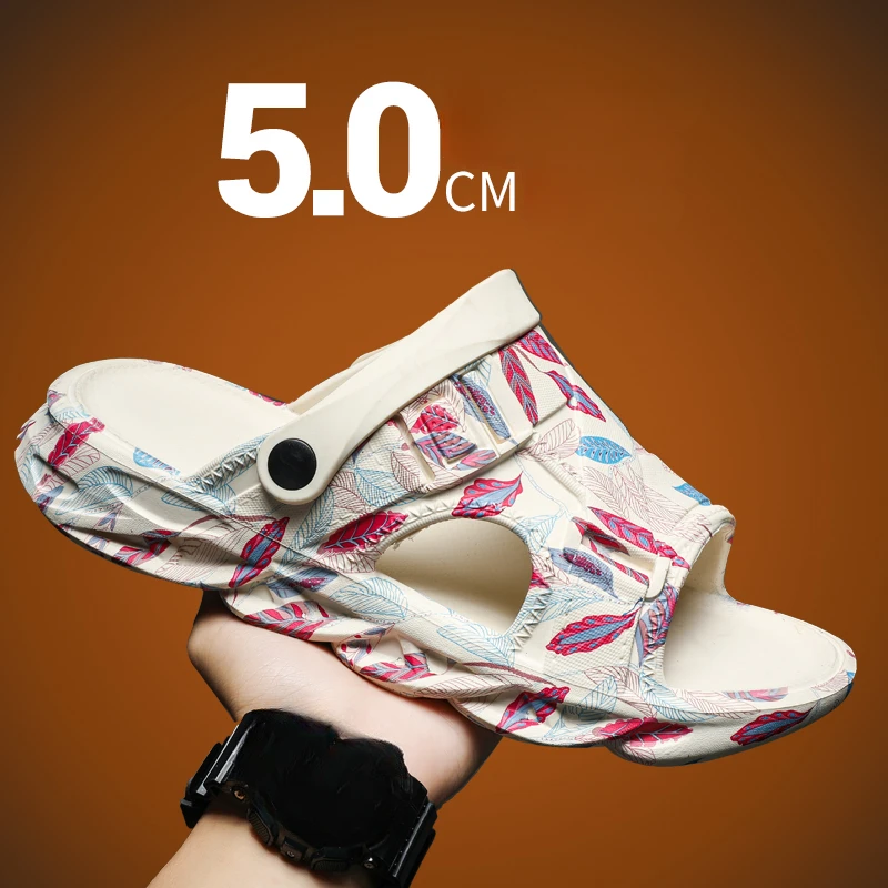 

Сандалии мужские на платформе, Повседневная Уличная Водонепроницаемая удобная модная универсальная обувь, дышащие пляжные шлепанцы, летние Тапочки