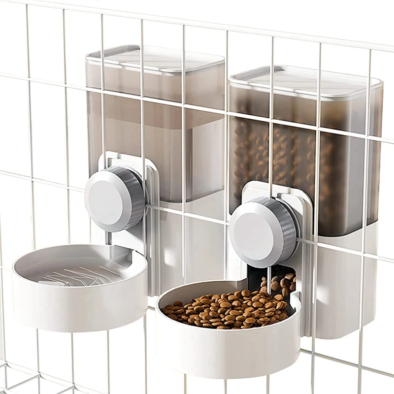 

Hanging Automatic Pet Feeders And Water Dispenser Gravity Feeder Dry Food Dog Feeder Rabbit Cage Accessories