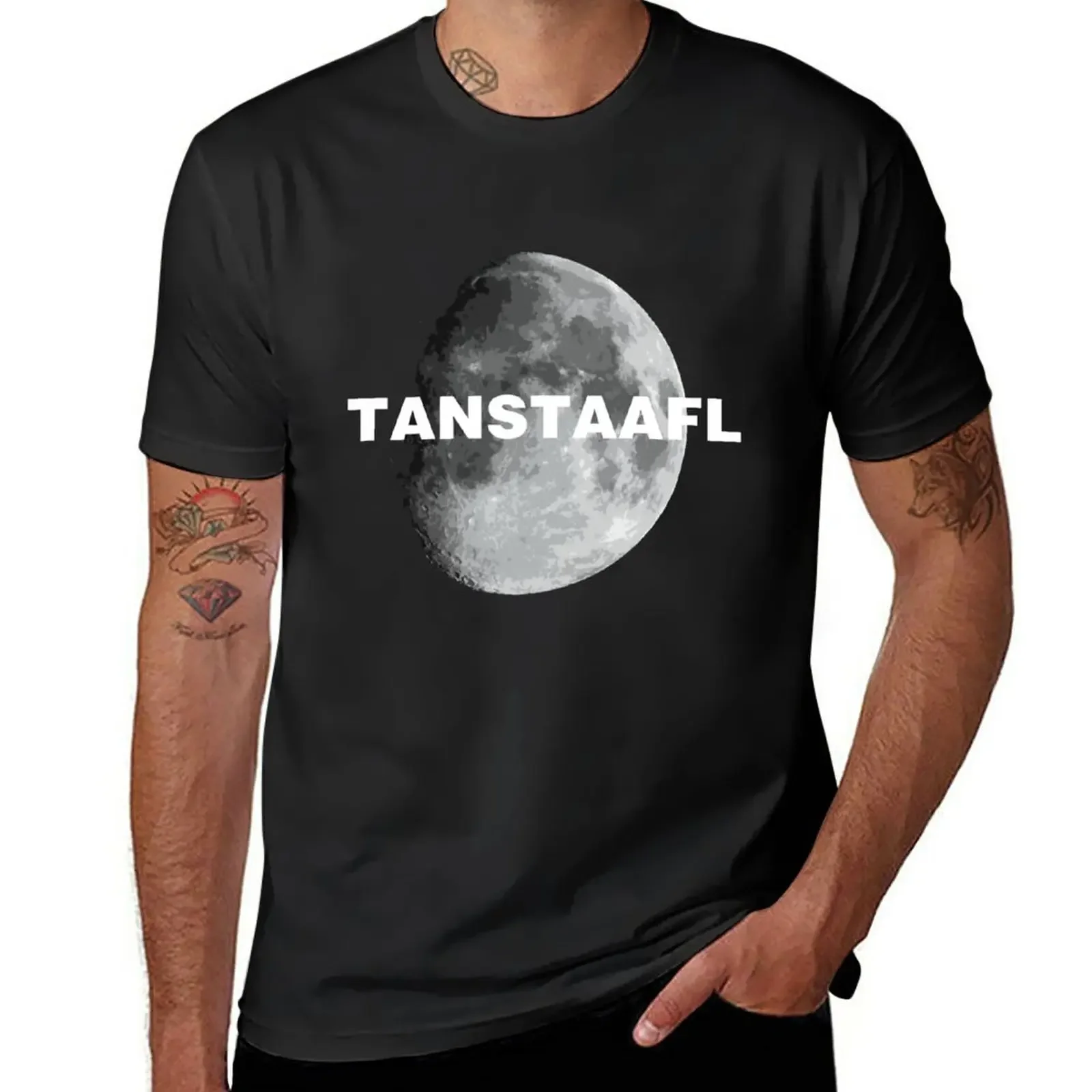 Футболка TANSTAAFL &amp Moon футболки эстетичная одежда милая мужские белые