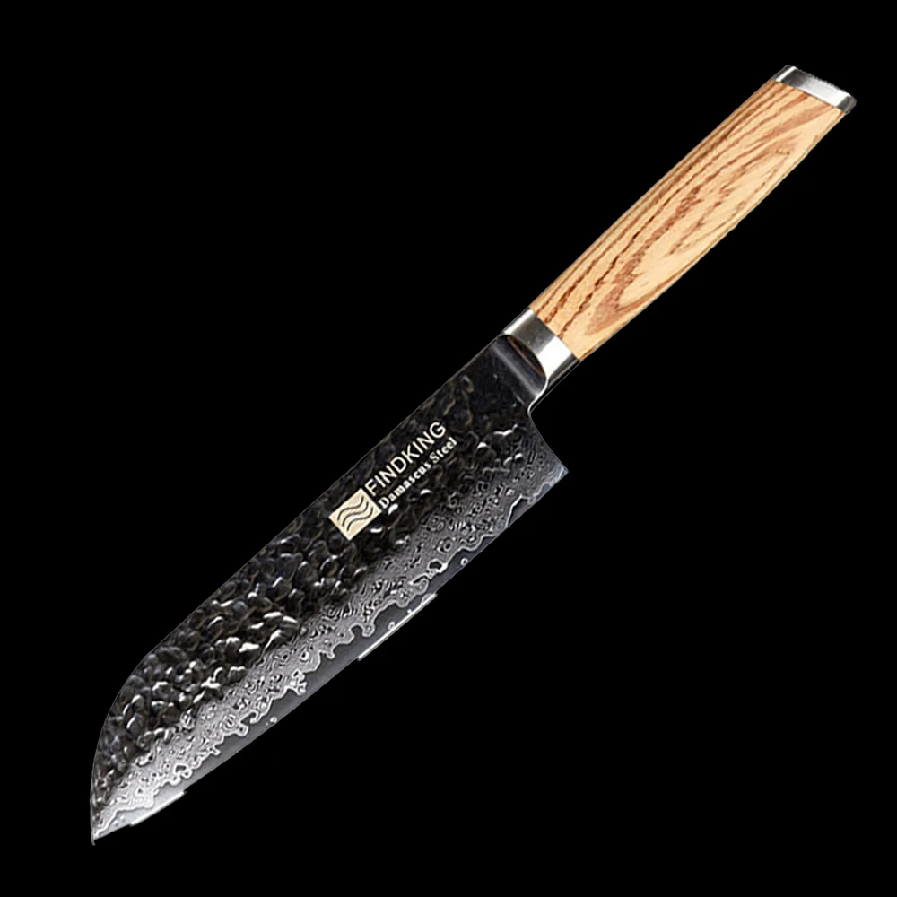 

XSG 7-дюймовый дамасский японский нож сантоку 67 слоев стальное лезвие Ультра Острый Мясницкий Зебра деревянная ручка кованые кухонные ножи