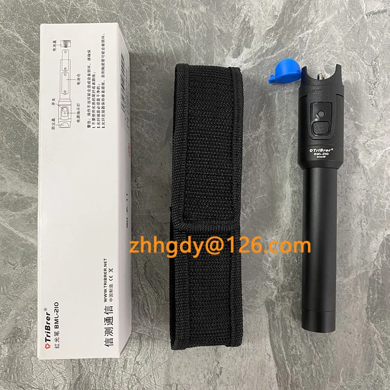 TriBrer BML210 10KM VFL Fiber Optic Visual Fault Detector Pen 10mw Optical Fiber Test Pen Light Pen Visible Fault Locator