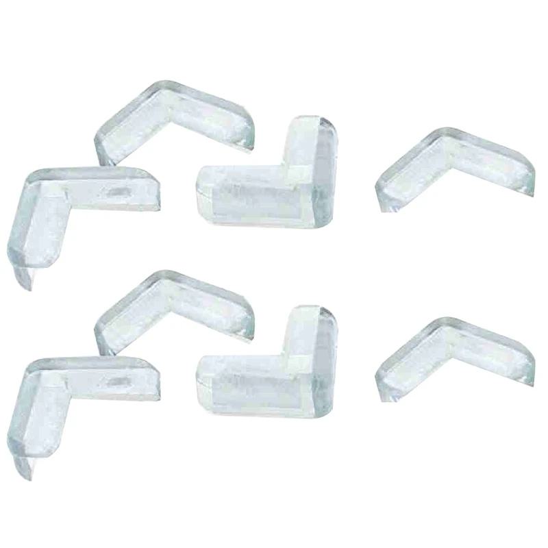 8 Pieces Clear Safety Soft Plastic Table Desk Corner Guard Protector