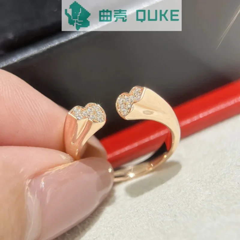 Бесплатная доставкаНовое кольцо из чистого серебра S925 с покрытием 18-каратного