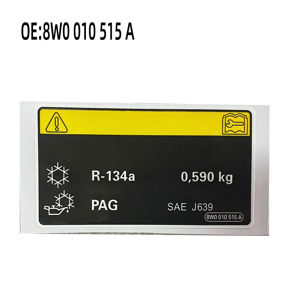 

Наклейка на двигатель, радиатор R134a для Audi A1 A3 8V A4 S4 B8 Avant A5 A6 C7 C8 A7 A8 Q3 Q5 Q7 Q8 TT 8K0010520A, 1 шт.