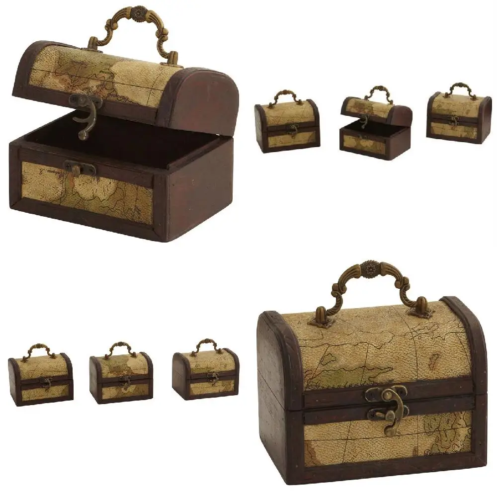 

Фантастический, яркий, красочный, привлекательный набор из 3 декоративных сундуков с картами-украшение для дома.