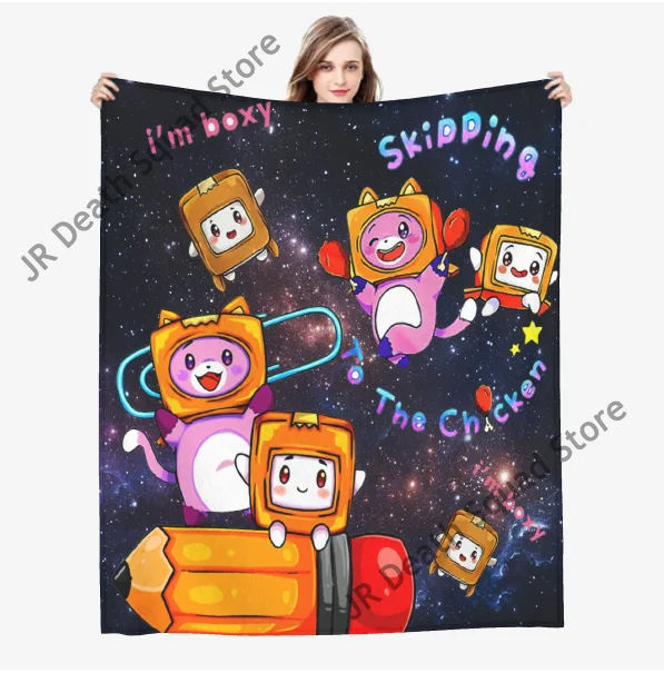 

Одеяло Lankybox Beding Ультра Мягкое микро-флисовое в коробке и Фокси для гостиной/спальни теплое уютное одеяло для детей Подарочное одеяло для де...