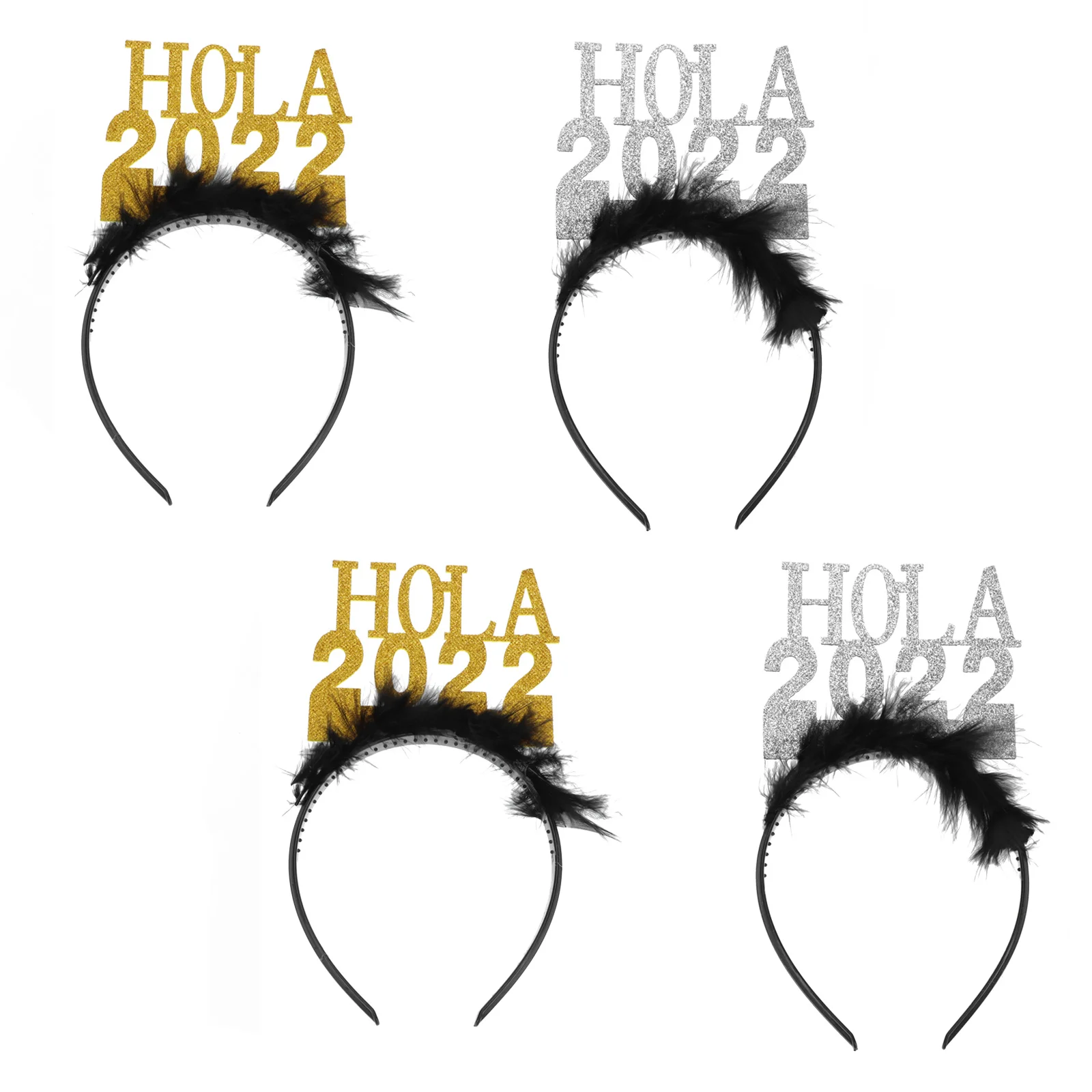 

4pcs Creative New Year Hairbands Festival Headdress Props New Year Party Props