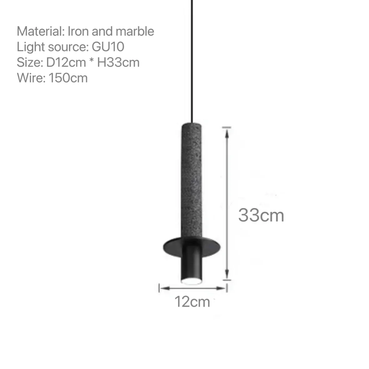 

Подвесной мраморный светильник