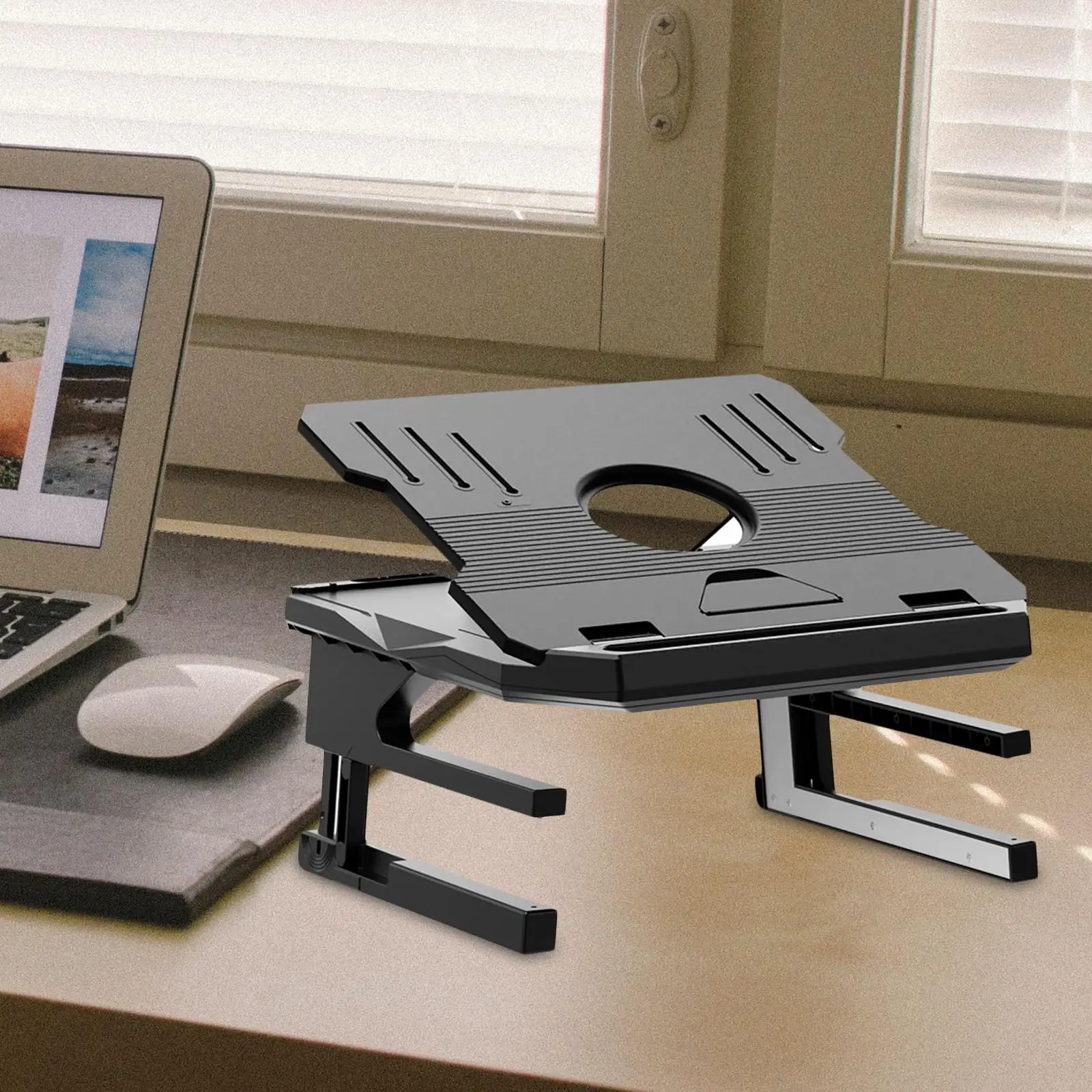 

Portable Laptop Stand Liftable Foldable Adjustable Ventilated Tablet Support Laptop Riser for Desk for Tablet Office Supplies