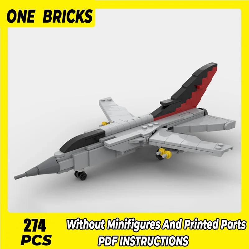 

Military Series Moc Building Blocks 1:72 Scale Panavia Tornado ADV F.3 Model Aircraft Bricks DIY Assembly Fighter Toys For Kids