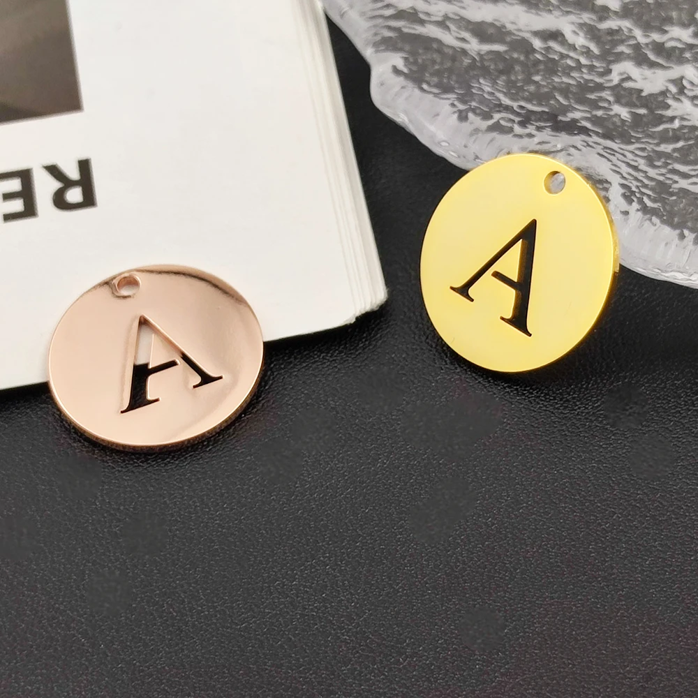 

Fashion personality A-Z 26letters stainless steel pendant wholesale and retail DIY necklace simple jewelry preferred accessories