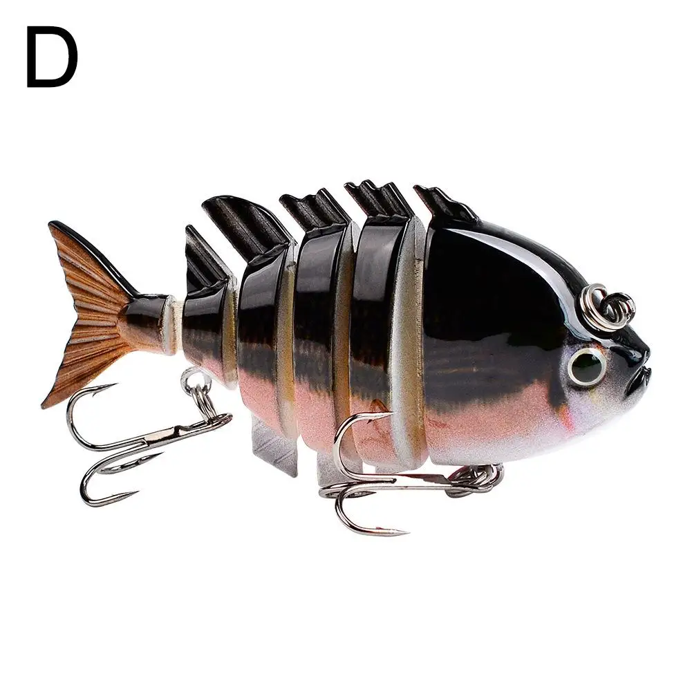 6-секционная многосекционная бионическая приманка для рыбы 8 см 1 6 г