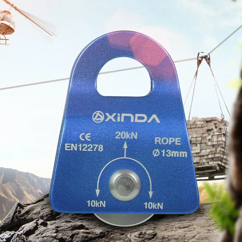 

Pulley Lightweight Fixed Pulley Easily Carry Smooth Sturdy Single Fixed Rope Mountaineering Climbing Pulley